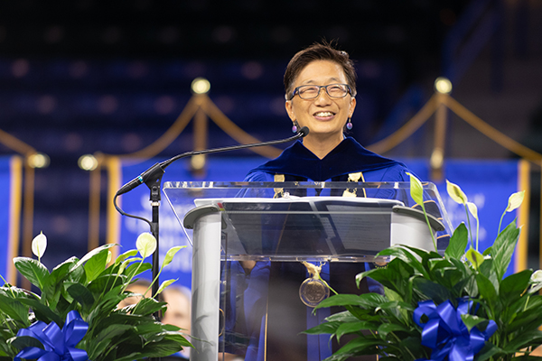 Julie Chen Welcomes New River Hawks During First Convocation As ...